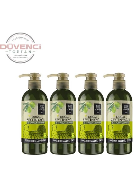 Zeytinyağlı El ve Vücut Losyonu 250 ml x 4 Adet