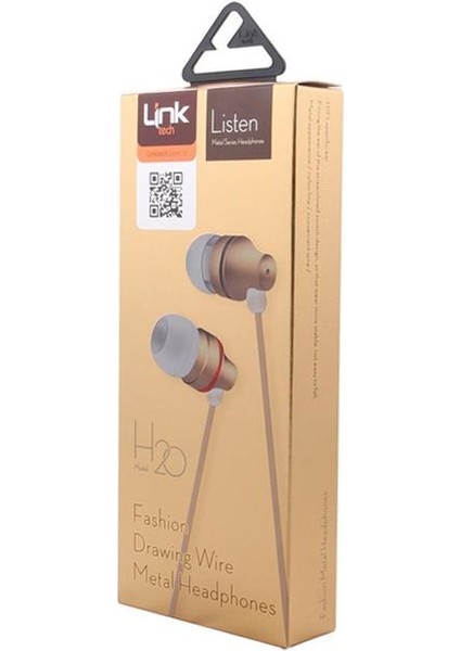 Lınktech H20 Metal Earpods Kablolu Kulaklık - Altın fiyatları