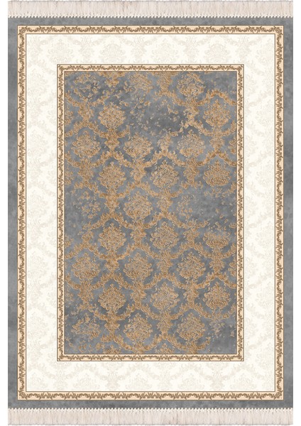 Makinede Yıkanabilir Oturma Odası Halısı Kaymaz Taban Halı CK-519 80X140CM