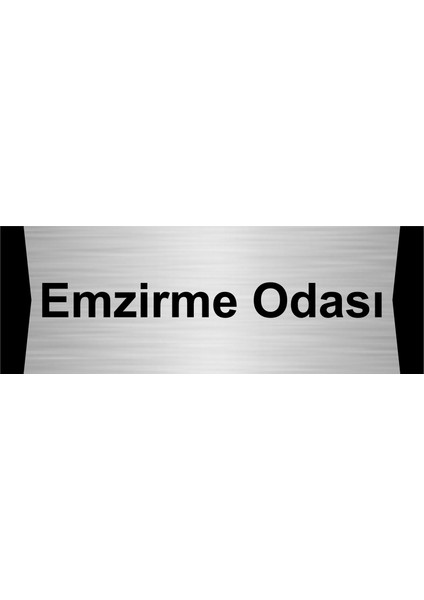 Emzirme Odası 5X20CM Gümüş Renk Metal Yönlendirme Levhası