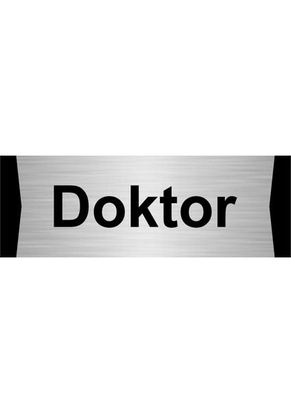 Doktor 5X20CM Gümüş Renk Metal Yönlendirme Levhası