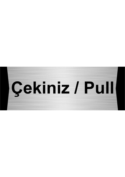 Çekiniz/pull 5X20CM Gümüş Renk Metal Yönlendirme Levhası
