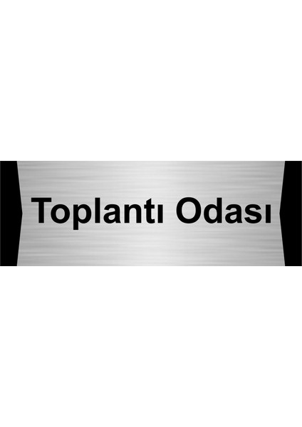 Toplantı Odası 7X20CM Gümüş Renk Metal Yönlendirme Levhası