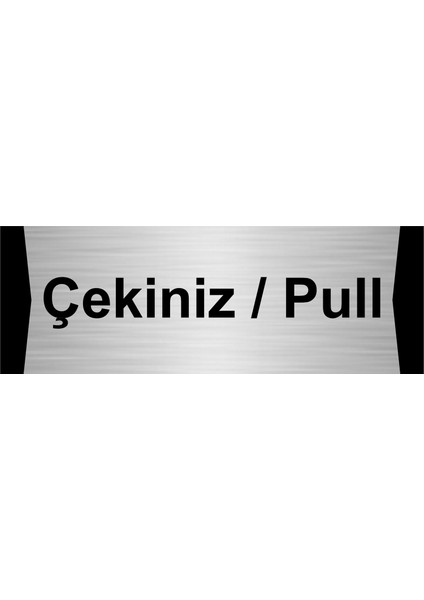 Çekiniz/pull 5X20CM Gümüş Renk Metal Yönlendirme Levhası