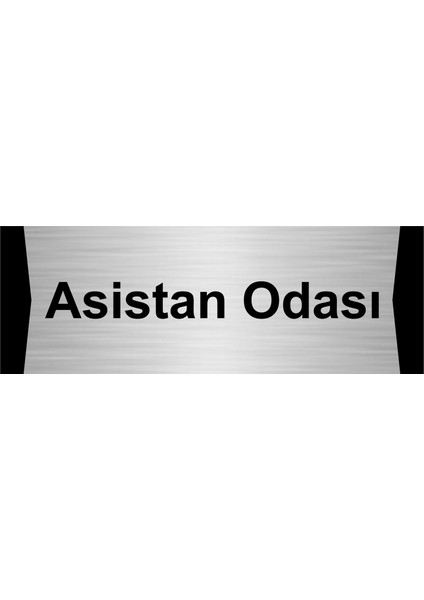 Asisan Odası 10X20CM Gümüş Renk Metal Yönlendirme Levhası