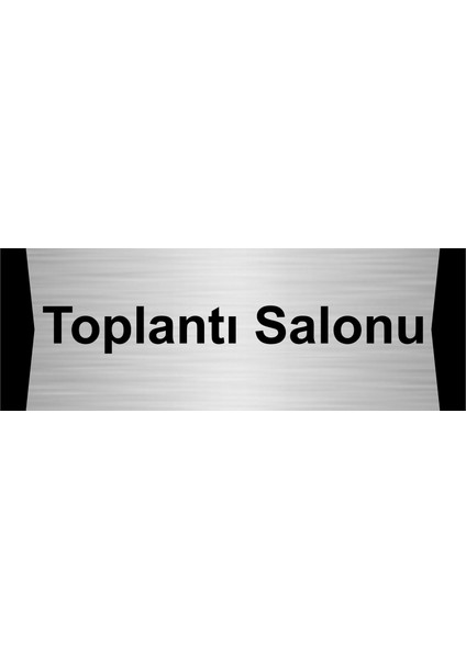 Toplantı Salonu 10X20CM Gümüş Renk Metal Yönlendirme Levhası