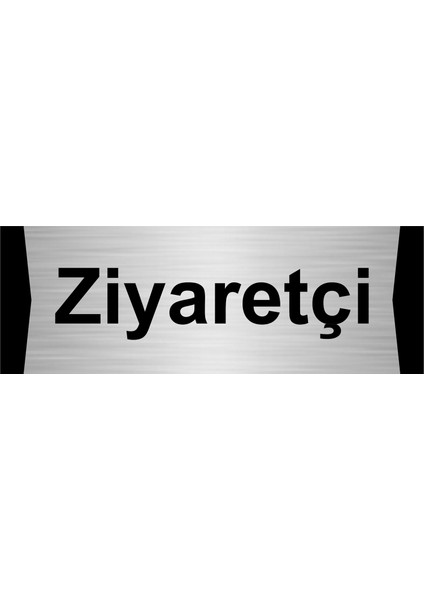 Ziyaretçi 7X20CM Gümüş Renk Metal Yönlendirme Levhası
