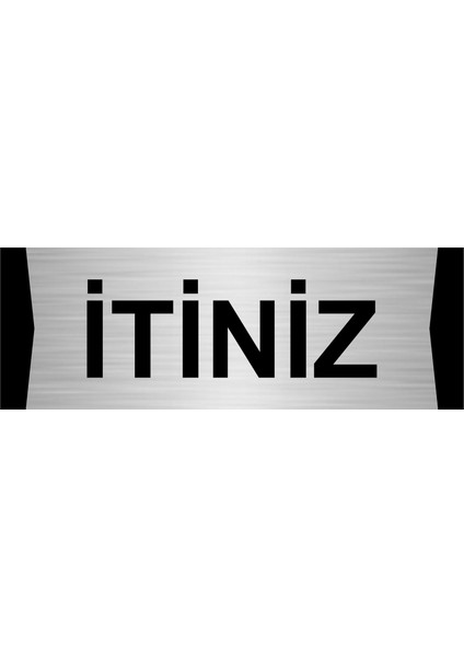 Itiniz 7X20CM Gümüş Renk Metal Yönlendirme Levhası