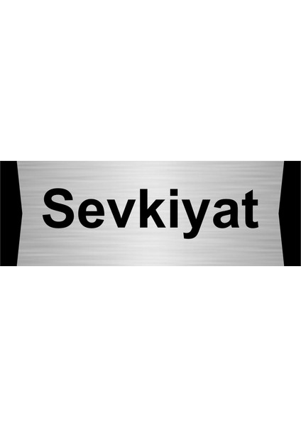 Sevkiyat 10X20CM Gümüş Renk Metal Yönlendirme Levhası