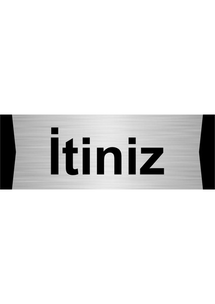 Itiniz 7X20CM Gümüş Renk Metal Yönlendirme Levhası