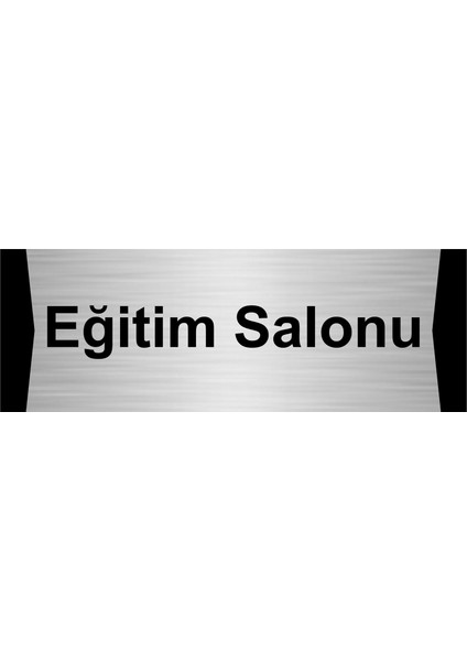 Eğitim Salonu 10X20CM Gümüş Renk Metal Yönlendirme Levhası