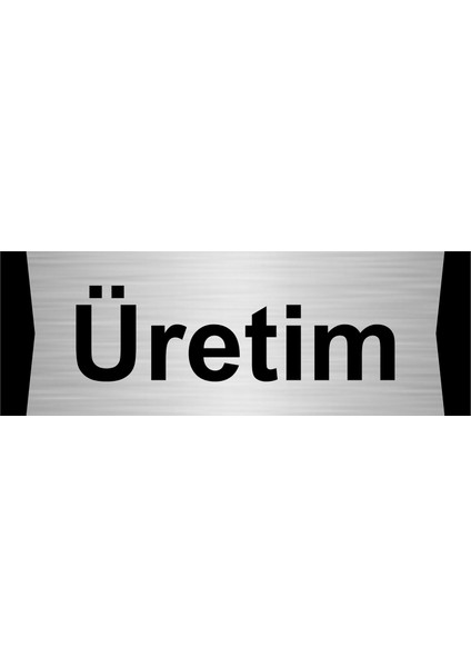 Üretim 10X20CM Gümüş Renk Metal Yönlendirme Levhası