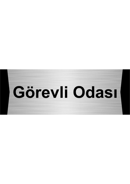 Görevli Odası 10X20CM Gümüş Renk Metal Yönlendirme Levhası