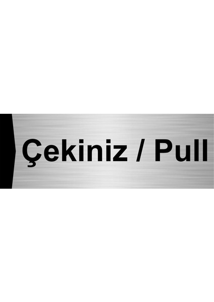 Çekiniz/pull 5X20CM Gümüş Renk Metal Yönlendirme Levhası