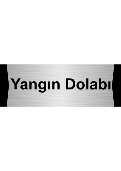 Yangın Dolabı 10X20CM Gümüş Renk Metal Yönlendirme Levhası