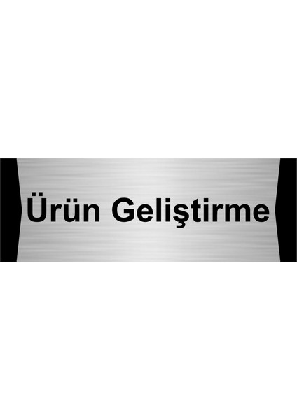 Ürün Geliştirme 10X20CM Gümüş Renk Metal Yönlendirme Levhası