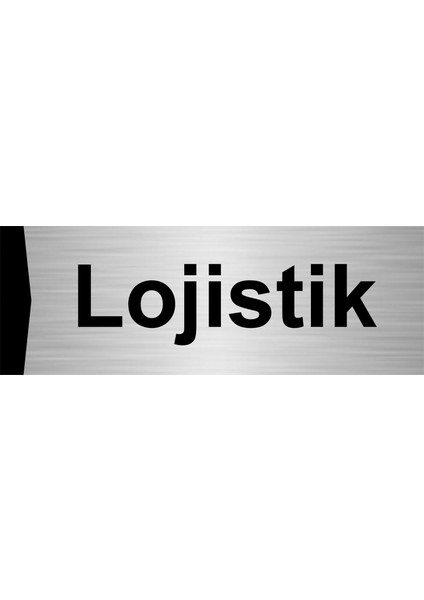 Lojistik 5X20CM Gümüş Renk Metal Yönlendirme Levhası
