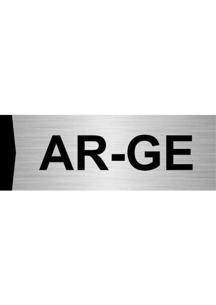 Ar-Ge 5X20CM Gümüş Renk Metal Yönlendirme Levhası