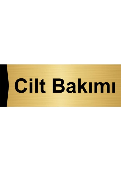 Cilt Bakımı 10X20CM Altın Renk Metal Yönlendirme Levhası