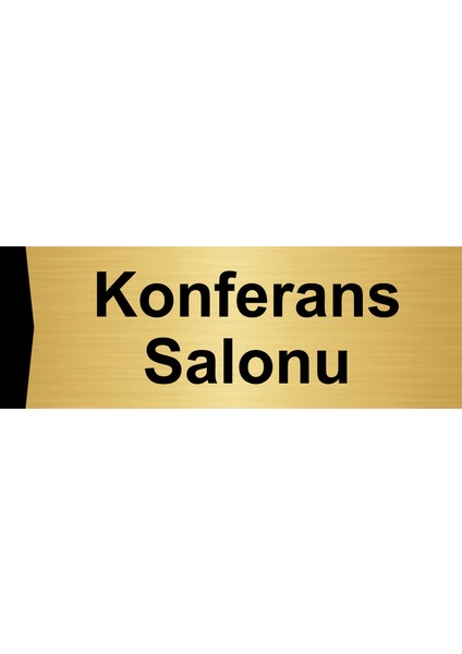 Konferans Salonu 10X20CM Altın Renk Metal Yönlendirme Levhası