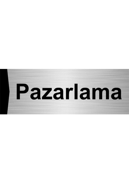 Pazarlama 7X20CM Gümüş Renk Metal Yönlendirme Levhası