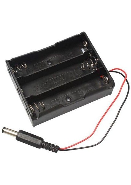 18650 Pil Yuvası 3\'lü Adaptör Soketli