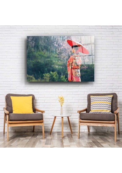 Asyalı Kadın Cam Tablo fiyatları