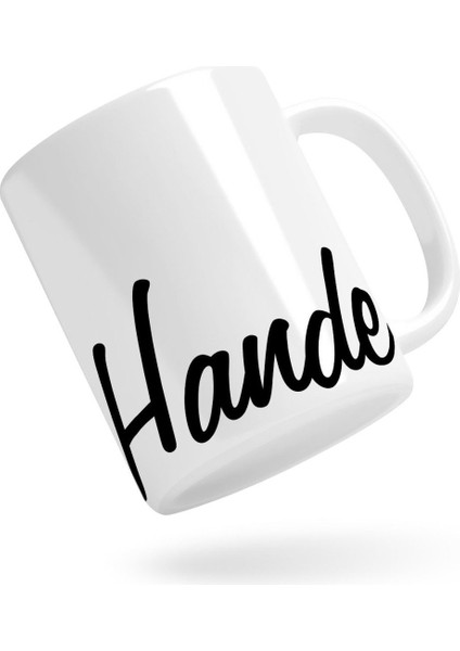 Kişiye Özel El Yazısı Isim Tasarımlı Beyaz Kupa Bardak-3