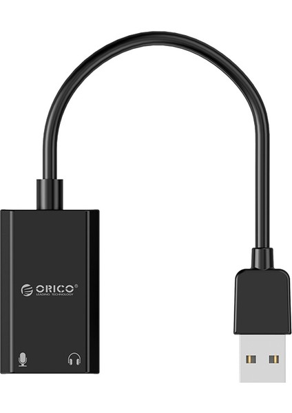 USB 2.0 TRS 3.5mm Jack Girişli Harici Ses Kartı Siyah