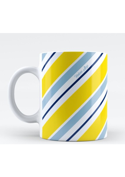 Kişiye Özel Çizgiler Tasarımlı Kupa Bardak - 2 modelleri