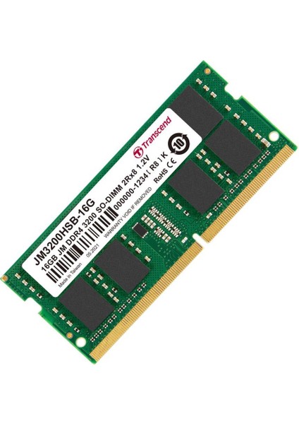 JM3200HSB-16G 16GB Ddr4 3200MHZ CL22 1.2V Notebook Ram