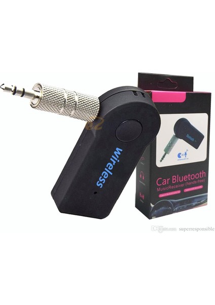 Aux Bluetooth Kablosuz Mikrofonlu Fm Transmitter Araç Kiti BT-350