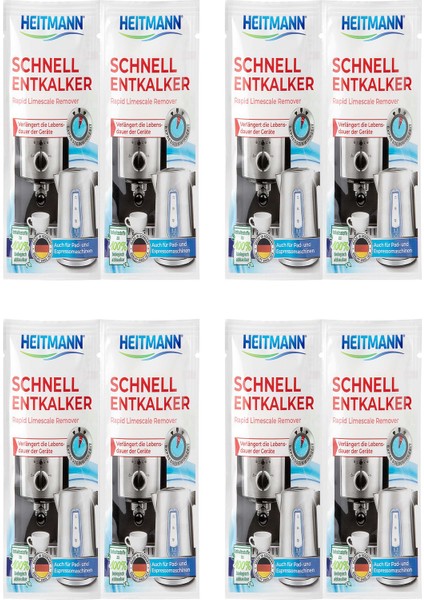 Hızlı Kireç Çözücü Toz 2x15 gr x 4'lü paket