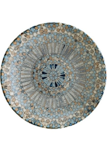 Porselen Luca Mozaik Bloom Çukur Tabak 23 cm 1000 cc 6'lı