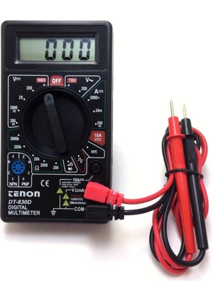 2 Adet Dt 830d AC DC Dijital Akım Voltaj Amper Ölçüm Test Aleti Multimetre- Aumetre Voltmetre modelleri