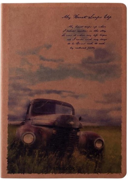 Notelook Kraft Defter Araba Çizgisiz 13 x 18.5 cm