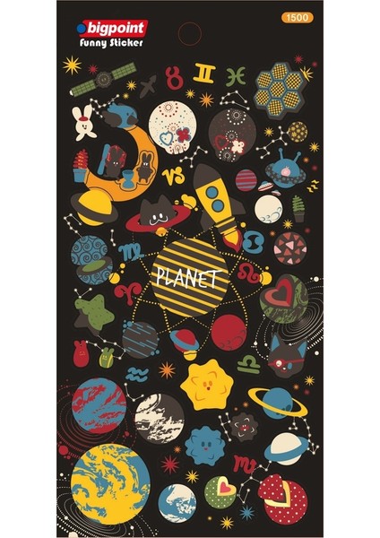 Sticker Gezegenler 15'li Paket