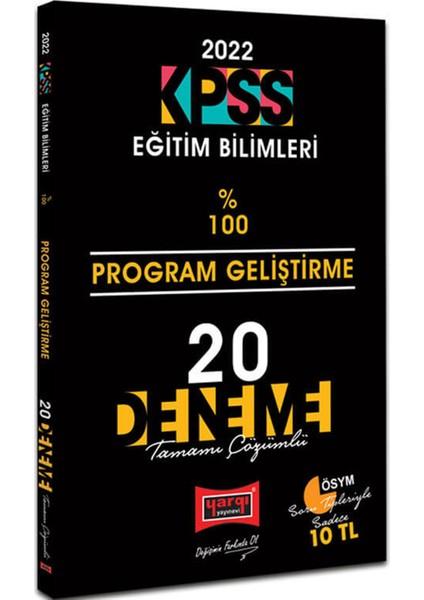 KPSS 2022 Eğitim Bilimleri Program Geliştirme Tamamı Çözümlü 20 Deneme
