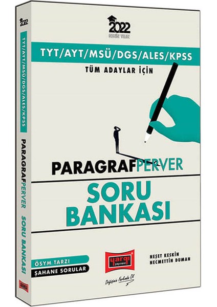 2022 YT AYT MSÜ KPSS ALES DGS Tüm Adaylar Için Paragrafperver Soru Bankası