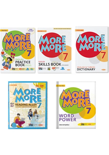 Kurmay Yayınları 7.Sınıf Practice Book + Reading Alley + Word Power Set 3 Kitap 2022