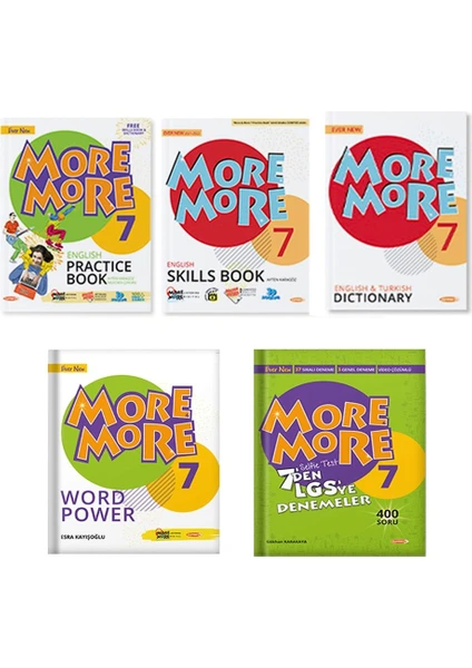 Kurmay Yayınları 7.Sınıf Practice Book + Word Power + Selfie Test Set 3 Kitap 2022