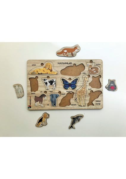3'lü Süper Set Ahşap Eğitici Öğretici Yapboz Bulmaca Hayvanlar- Sayılar -Araçlar Bultak Ahşap Puzzle fiyatları
