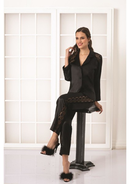 1438 Saten Pijama Takım