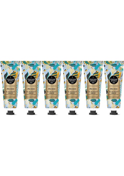 Perfume Jewels Blue Moon El ve Vücut Kremi 50 ml x 6 Adet