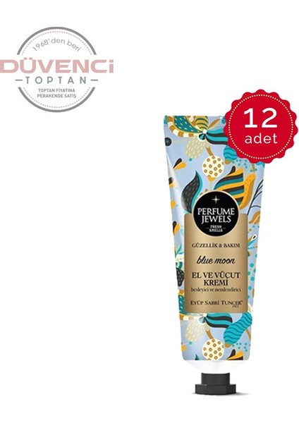 Perfume Jewels Blue Moon El ve Vücut Kremi 50 ml x 12 Adet fiyatları