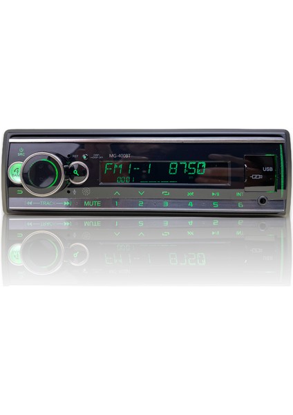 MG Audio Mgaudio MG-400BT Alpine Üretimi Profesyonel Oto Teyp - Bluetooth/usb/aux/fm - 4X50WATT Anfi Uyumlu Rgb Türkçe Dil Radyo - 2 Yıl Garanti