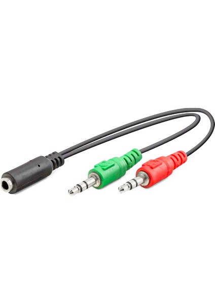 Mikrofon Kulaklık Adaptör 3.5mm Dişi To 2 Erkek 3.5mm Hadron HD-4765