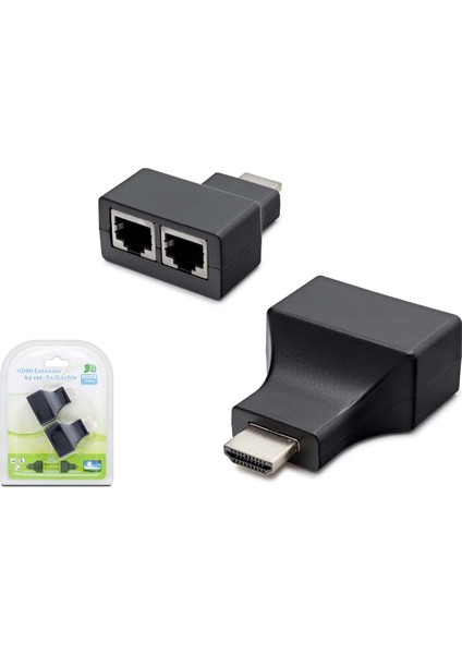 HDMI Uzatıcı RJ45 Extension 30MT Hadron HD-4460