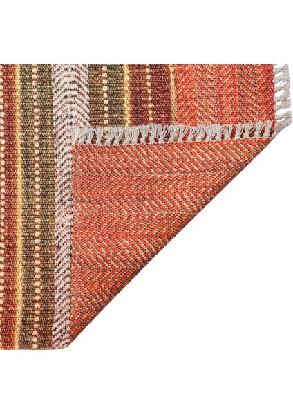 Asos As 02 Terracotta Jüt Görünümlü Hasır Dokuma Kilim