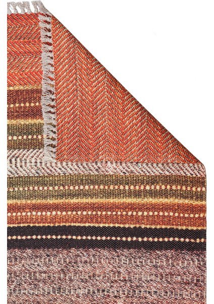 Asos As 02 Terracotta Jüt Görünümlü Hasır Dokuma Kilim